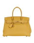 Birkin 30 in Togo Jaune Ambre, front view